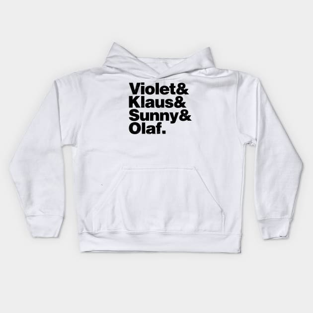 A Series of Unfortunate Names Kids Hoodie by WinterWolfDesign